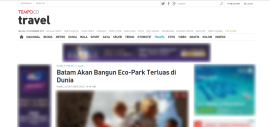 Batam Akan Bangun Eco-Park Terluas di Dunia